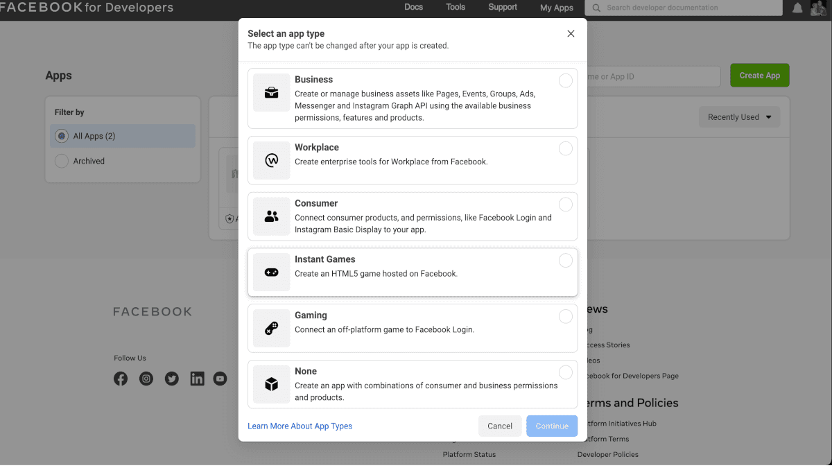 Adding Facebook Platform to Instgram App